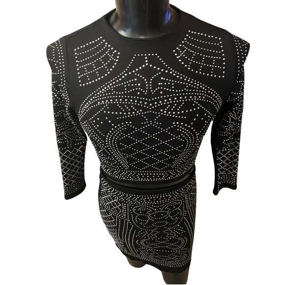 meaveor 2 Pieces Top Midi Studded Skirt Set For Kids Girls - Picture 6 of 12